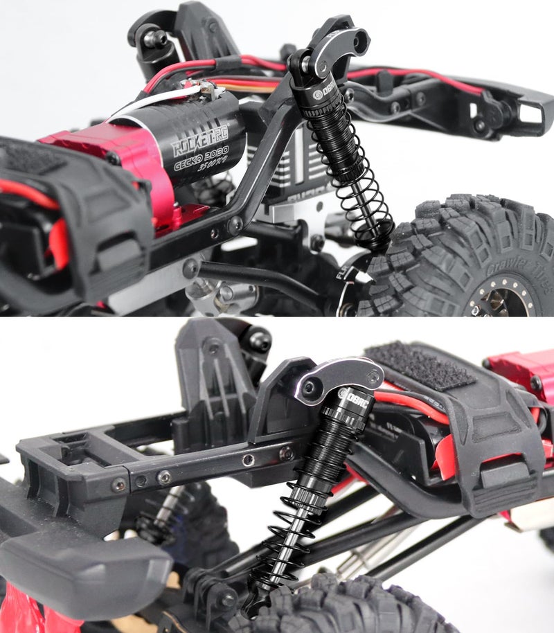 OGUNKE OGRC 59mm Shocks Absorber Oil Threaded Damper Threaded Shock Absorber for TRX4M 1/18 RC Crawler Upgrade Parts (Black) - Image 2